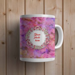 Pink Roses – Customized Mug