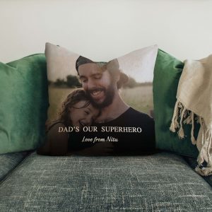Dad’s Our Superhero Personalized Cushion
