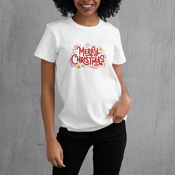 Fancy Marry Christmas T-Shirts for Women