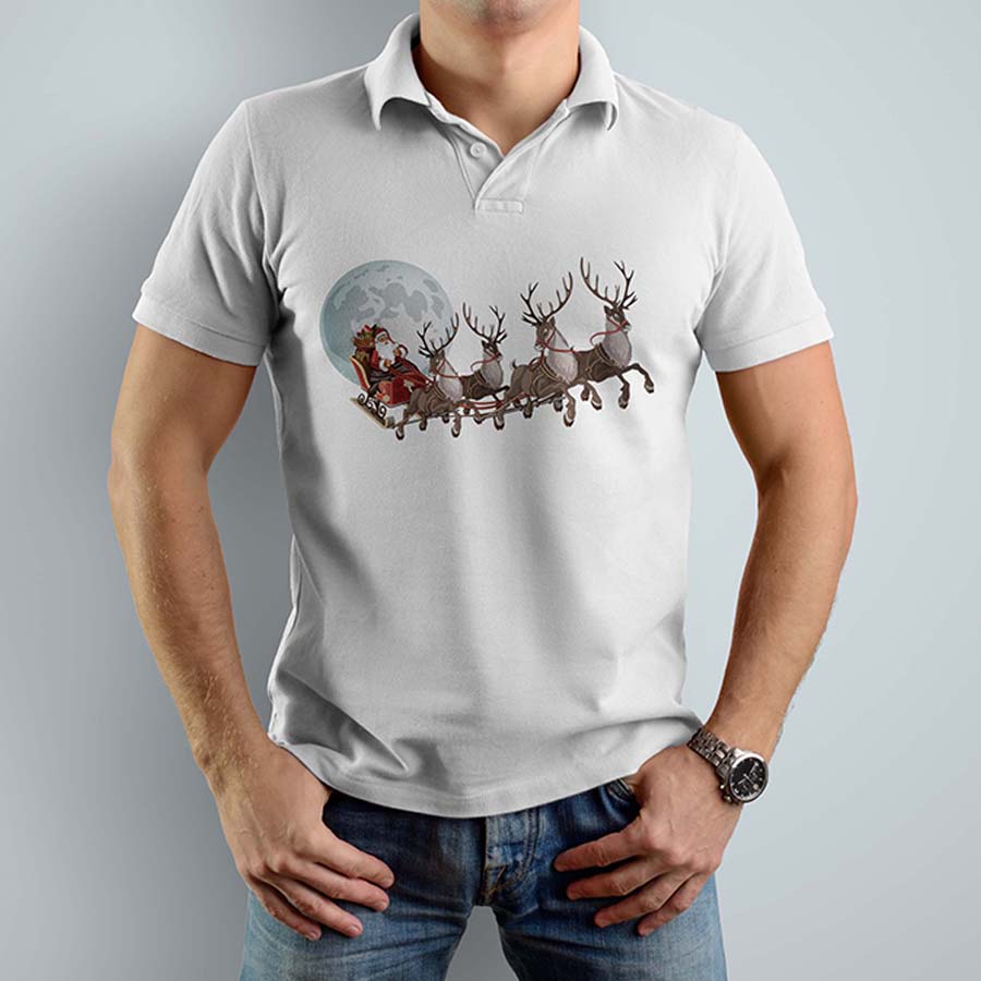 Santa Polo T-Shirts for Men