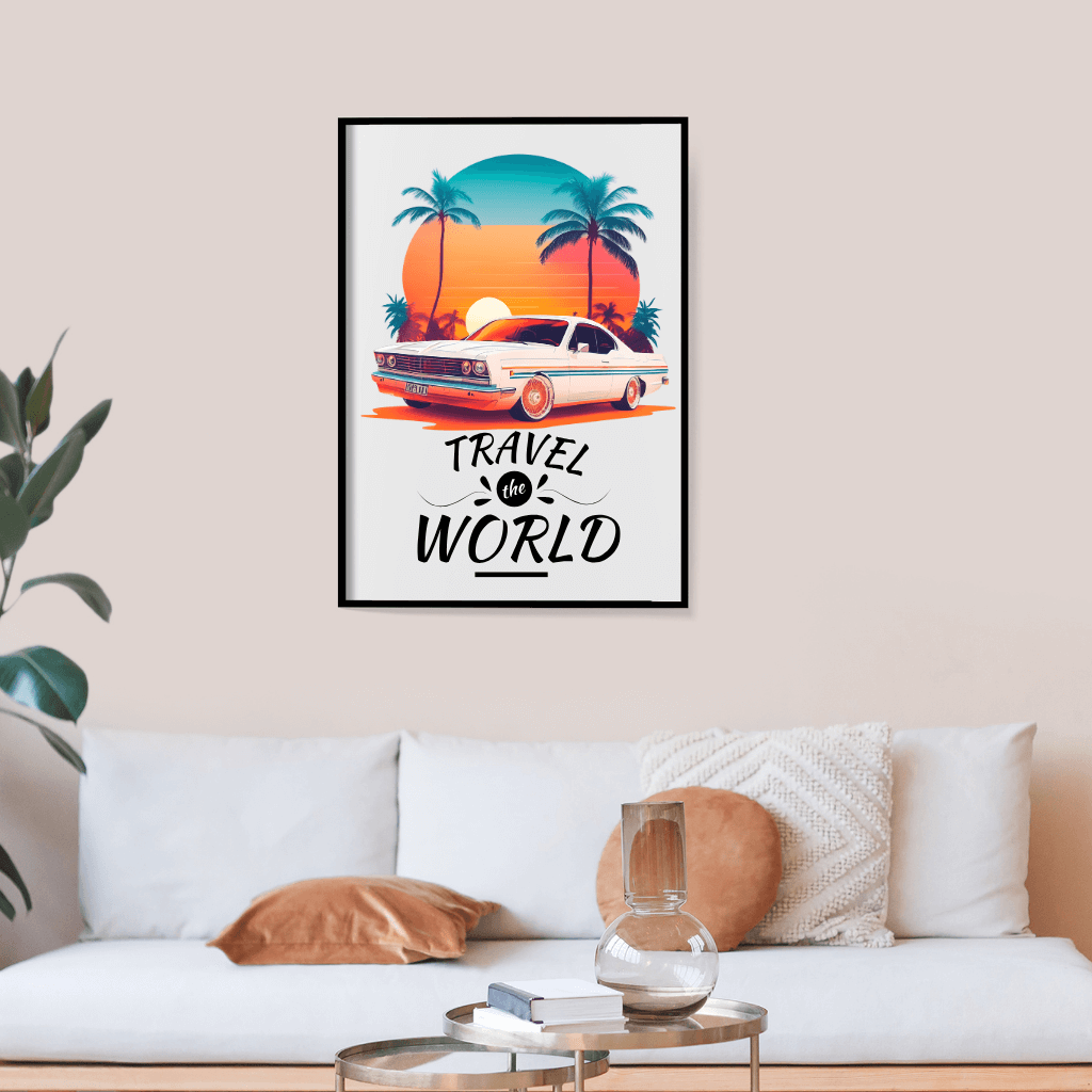 Travel The World Photo Frame (A4)