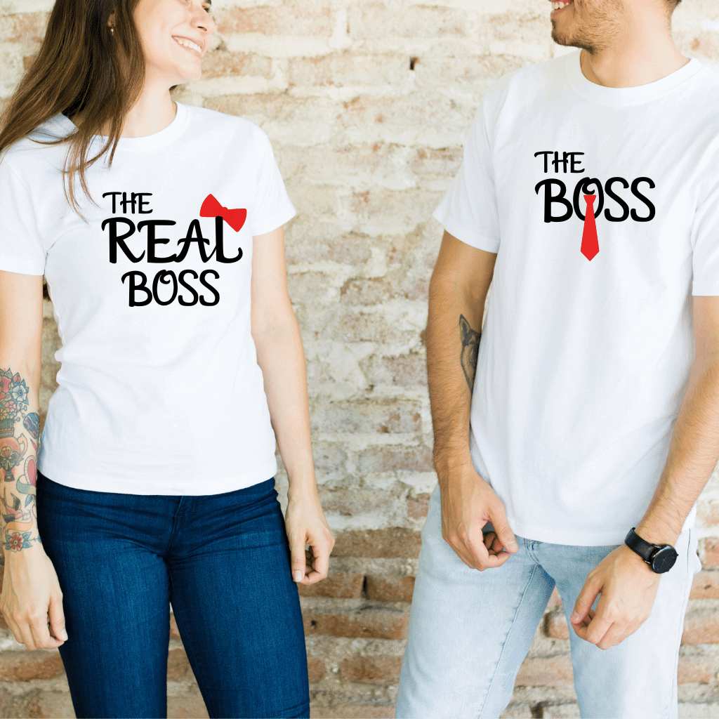 Boss and Real Boss Couple T- Shirt