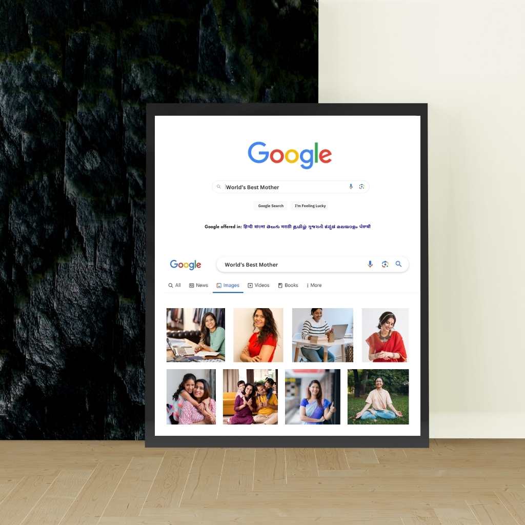 Trending Google Themed Personalized Photo Frame (A4)