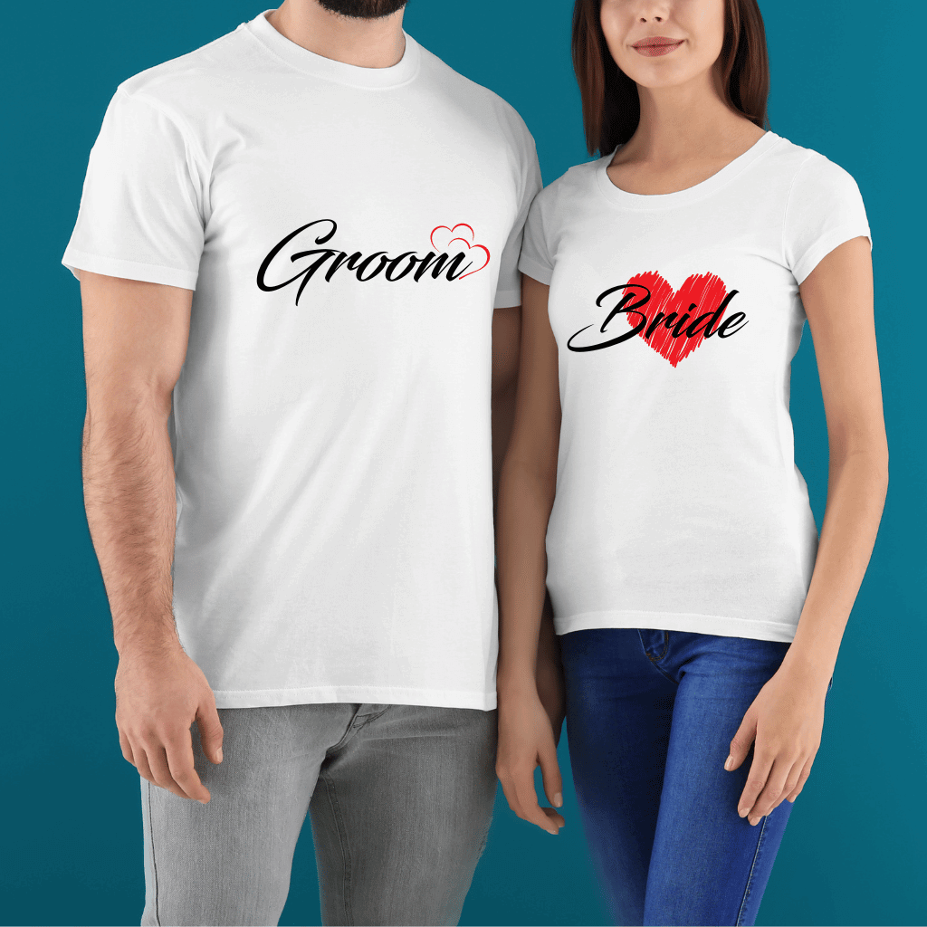 Groom & Bride Couple T-Shirt