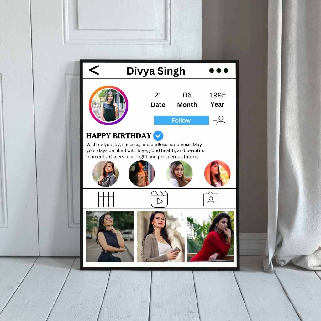 Instagram Personalized PhotoFrame (A4)