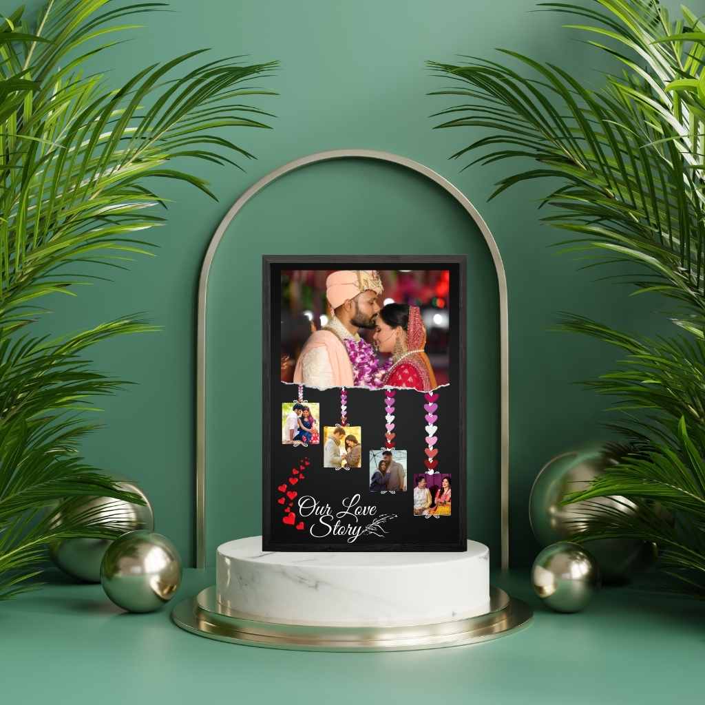 Love Story Journey Personalized Photo Frame (A4)