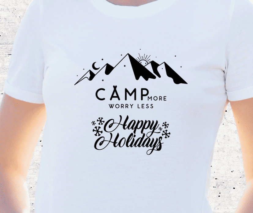 Happy Holiday T-shirt For Woman
