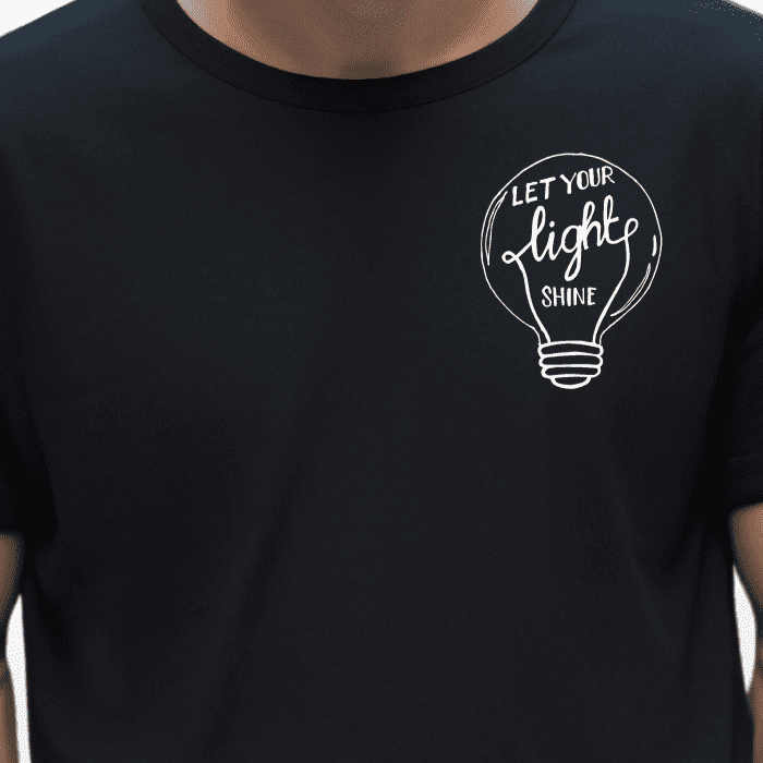 Let Your Light Shine T-Shirt For Man
