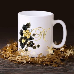 Your Initial Elegance Monogram Mug