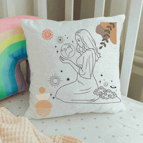 Calm Aesthetic Design Printed Pillow