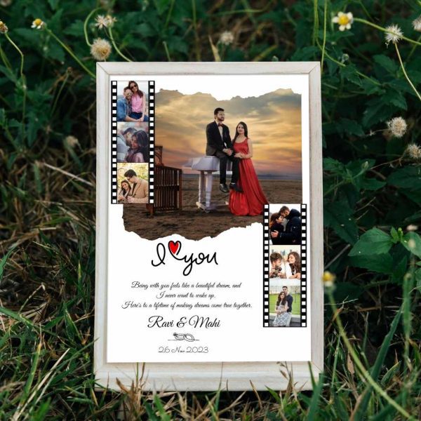 Eternal Love Cherish Moments Personalized Photo Frames (A4)