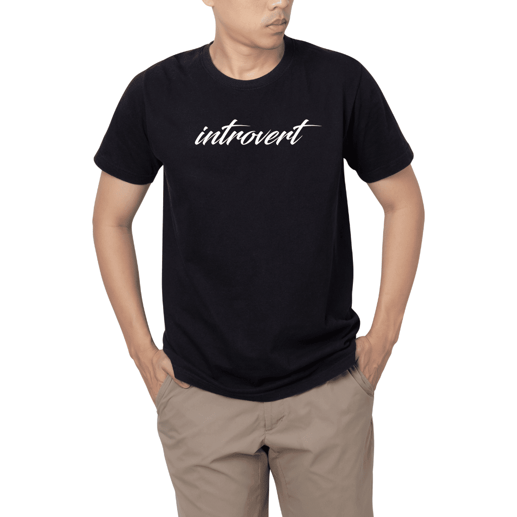 Introvert Black T-Shirt