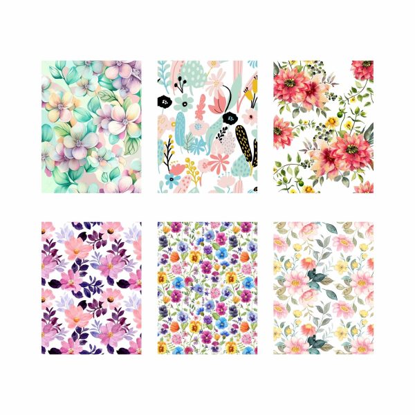 Set of 12 Floral Blank Notecards