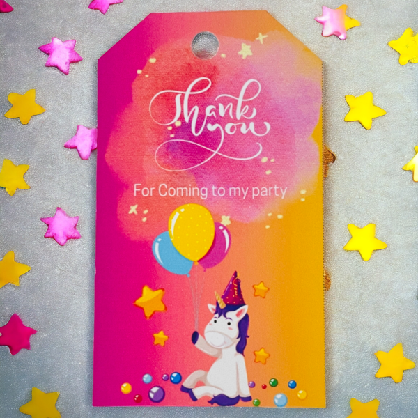 Thank You For Coming To Party Gift Tags (56 Tags)