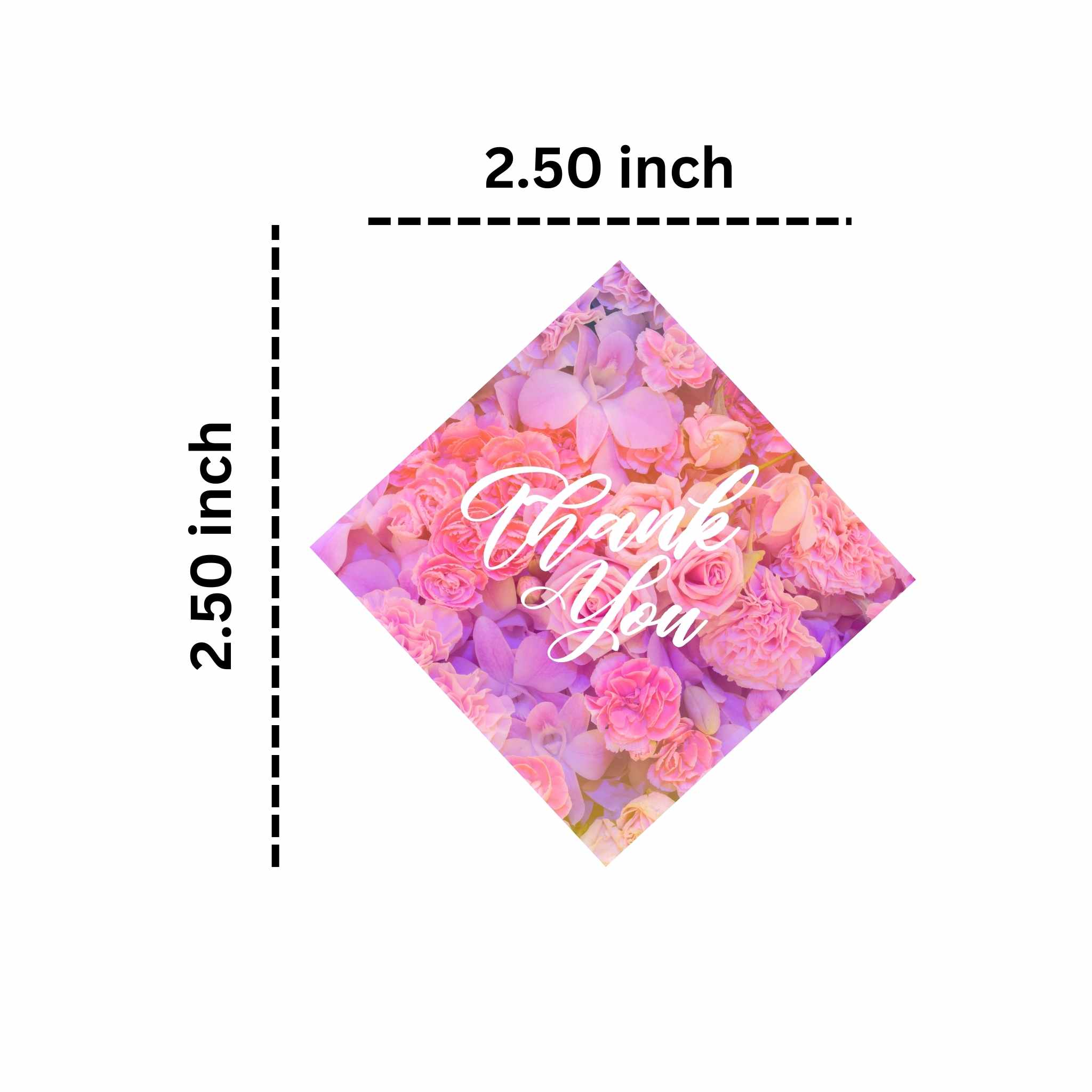 Floral Thank You Tags (Set of 60)