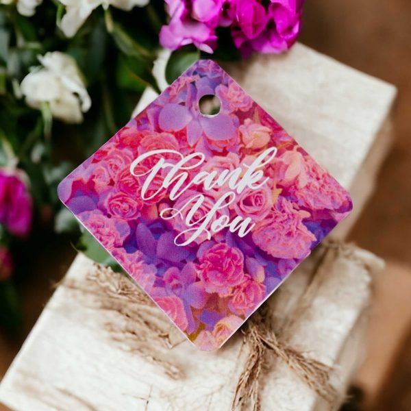 Floral Thank You Tags (Set of 60)