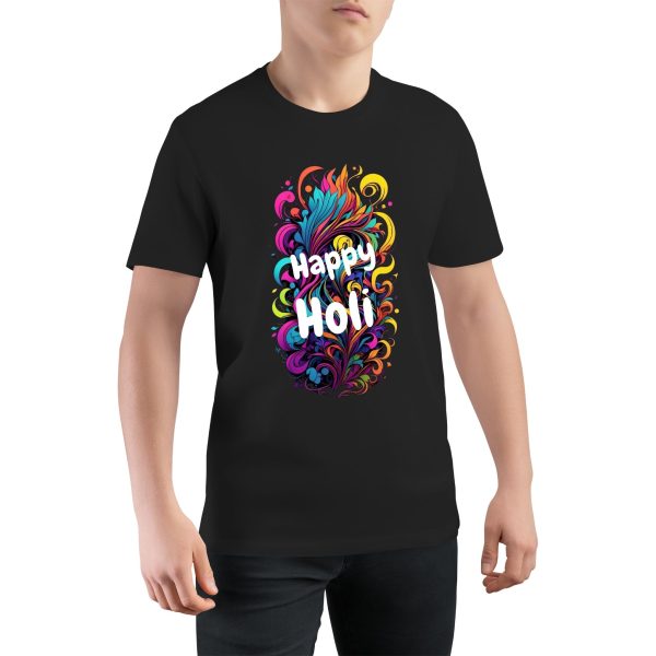 Colorful Waves: Happy Holi Celebration Tee