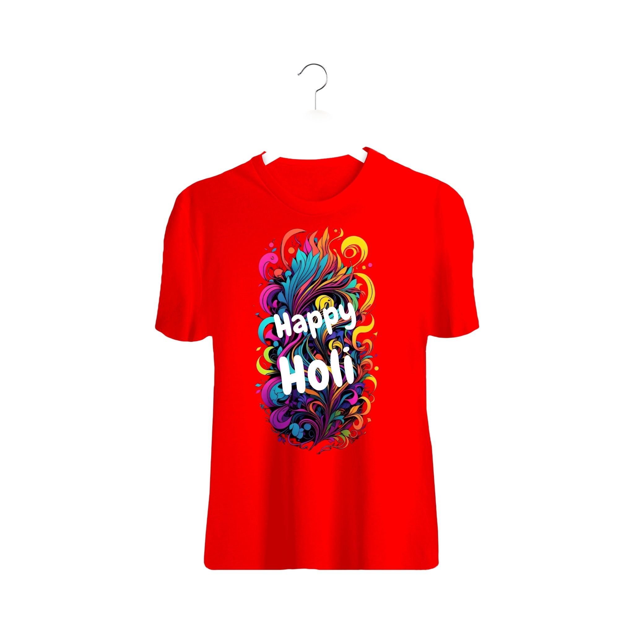Colorful Waves: Happy Holi Celebration Tee