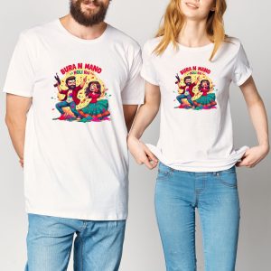 Holi Hai Happiness: Matching Couple's Tee Set!