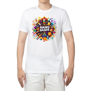 Rang Barse Holi Theme T-Shirt