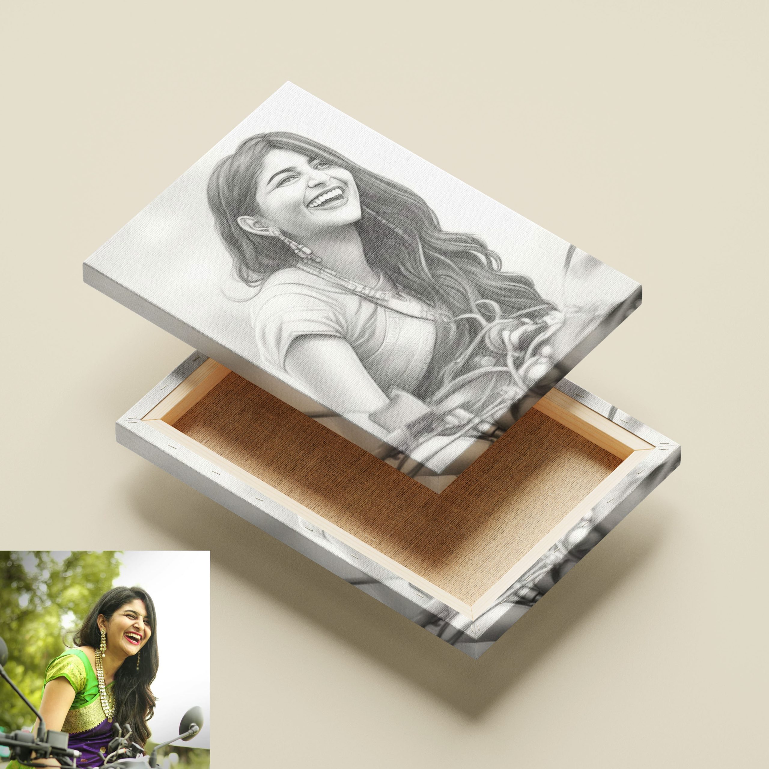 Best Canvas Print With Frame – Pencil Art