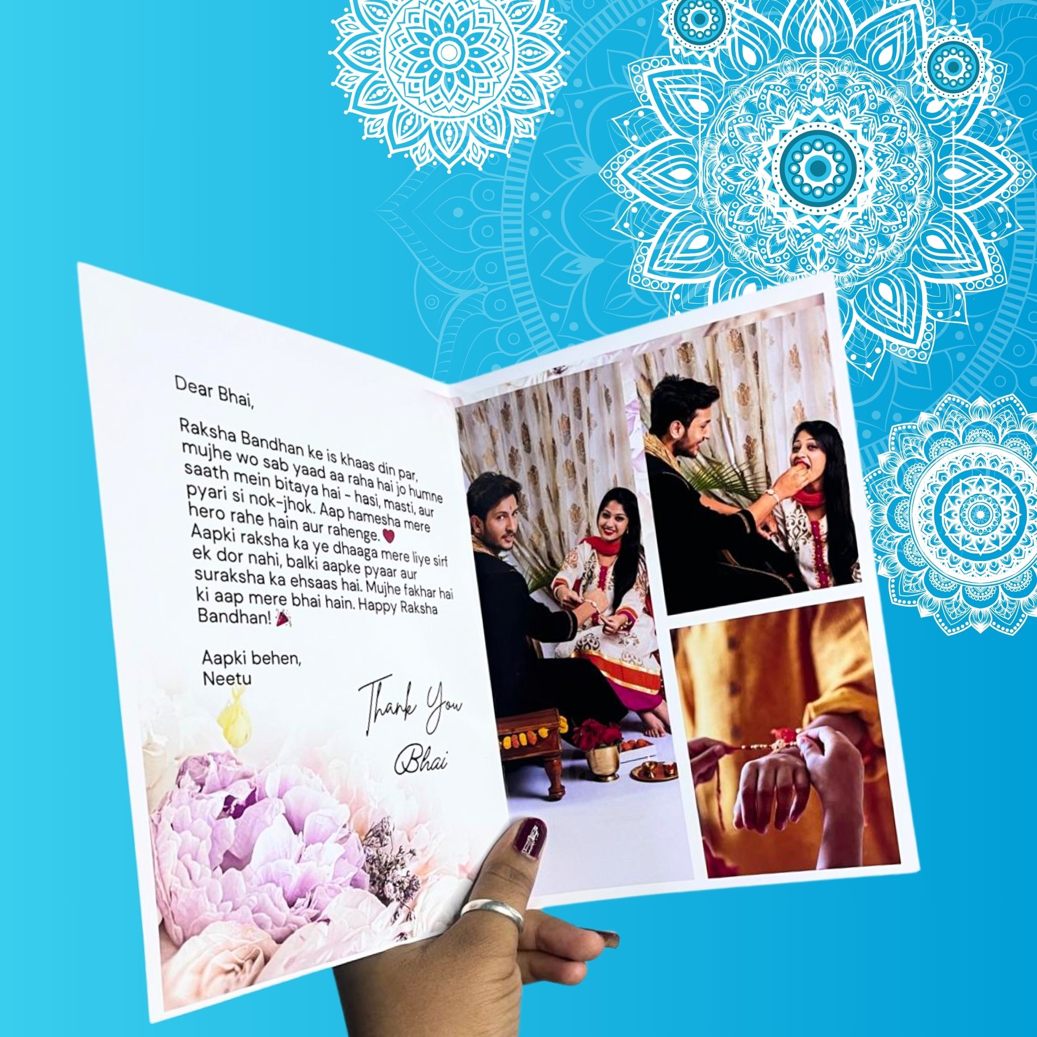 Raksha Bandhan Greeting Card For Sister